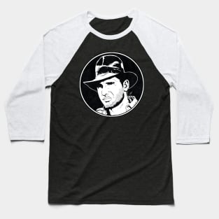 INDIANA JONES - Raiders of the Lost Ark (Circle Black and White) Baseball T-Shirt